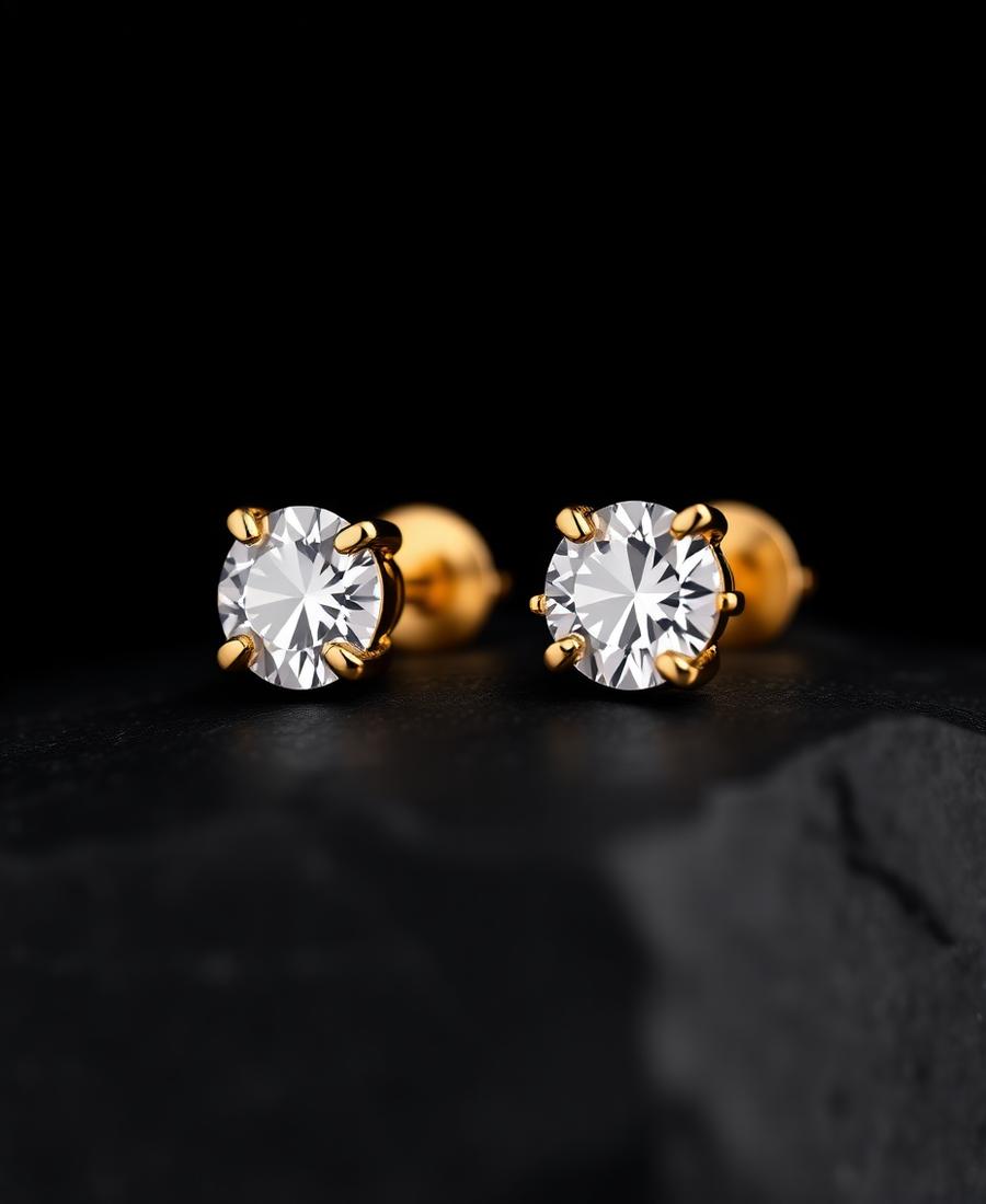 Lab Diamond Stud Earrings